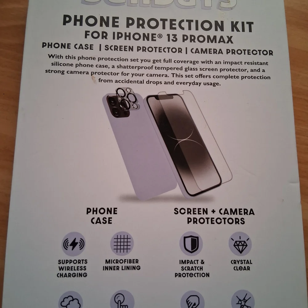Sundays Soft Purple Phone Protection Kit for iPhone 13 Pro Max